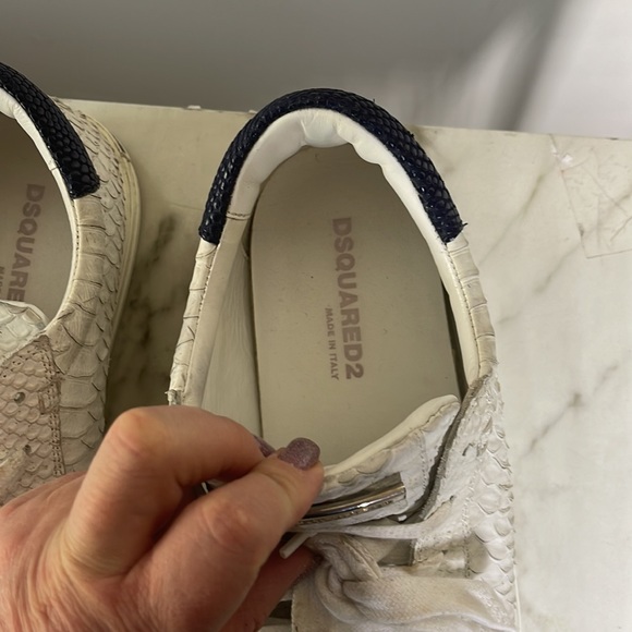 DSquared2 Leather Sneakers size 42 made in Italy main image 9